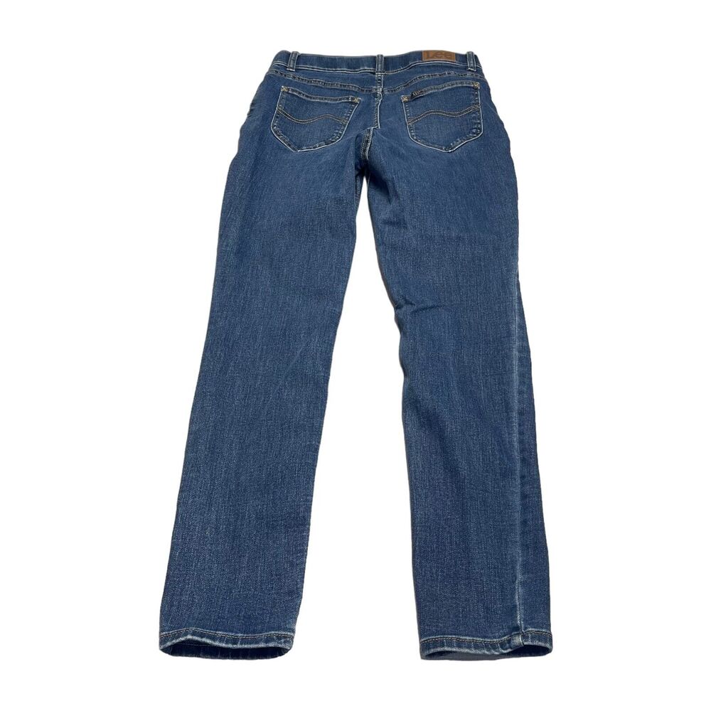 Lee Skinny Jeans Women's 10M Blue Denim Stretch 5-Pockets Slim Fit High Rise - Picture 2 of 8